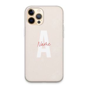 Strawberry Milkshake: iPhone 13 Pro Max Transparant Hoesje