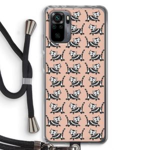 Zwarte poes: Xiaomi Redmi Note 10 Pro Transparant Hoesje met koord