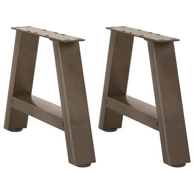 Salontafelpoten 2 st A-vormig 30x(30-31) cm staal