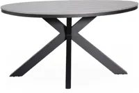 Tierra Outdoor dining tuintafel silva 150x75cm charcoal