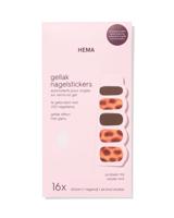 HEMA Gellak nagelstickers tortoise - 16 stuks