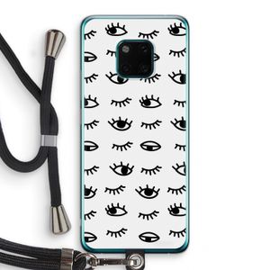 Eye pattern #2: Huawei Mate 20 Pro Transparant Hoesje met koord