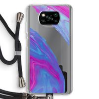 Zweverige regenboog: Xiaomi Poco X3 NFC Transparant Hoesje met koord