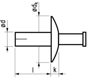 BLINDKL.NAGEL ALU 4.82X30 /250