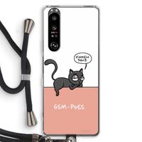 GSM poes: Sony Xperia 1 III Transparant Hoesje met koord