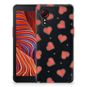 Samsung Galaxy Xcover 5 TPU bumper Hearts