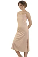 Onderjurk extra lang 120CM - Viscose Antistatische neglige - 38 - Huidkleur - 38 - 38 - 38