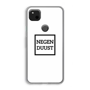 Negenduust vierkant: Google Pixel 4a Transparant Hoesje