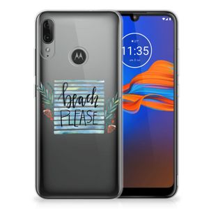 Motorola Moto E6 Plus Telefoonhoesje met Naam Boho Beach