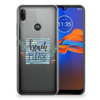 Motorola Moto E6 Plus Telefoonhoesje met Naam Boho Beach - thumbnail