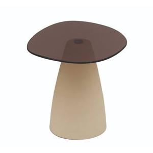 Brix - Salontafel Mylon - Beige - Glas - 50 cm