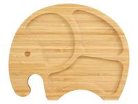LIVARNO home Bamboe kinderbord met zuignap (Olifant)