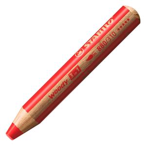 Stabilo woody 3in1 kleurpotloden - 6 kleuren