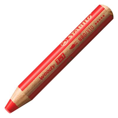 Stabilo woody 3in1 kleurpotloden - 6 kleuren