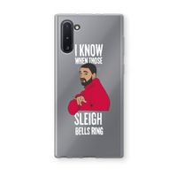 Sleigh Bells Ring: Samsung Galaxy Note 10 Transparant Hoesje
