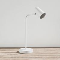 Riga LED tafellamp - Kantelbaar en draaibaar - Ingebouwde dimmer - Bureaulamp voor binnen - GU10 fitting - Max. 35 Watt - Wit - 3 jaar garantie