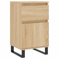 vidaXL Dressoir 40x35x70 cm bewerkt hout sonoma eikenkleurig - thumbnail