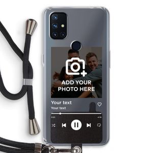 Music Player: OnePlus Nord N10 5G Transparant Hoesje met koord