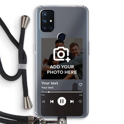 Music Player: OnePlus Nord N10 5G Transparant Hoesje met koord