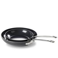 GreenPan Koekenpannenset Barcelona Black - ø 20 en 28 cm - Keramische anti-aanbaklaag