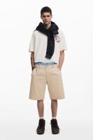 Bermuda met dubbele taille - WHITE - 38 Bermuda met dubbele taille - WHITE - 38
