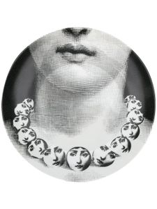 Fornasetti assiette de décoration imprimée - Noir