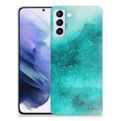 Smartphone hoesje Samsung Galaxy S21 Plus Painting Blue Smartphone hoesje Samsung Galaxy S21 Plus Painting Blue