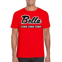 Rood Bella Ciao t-shirt voor heren