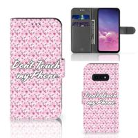 Samsung Galaxy S10e Portemonnee Hoesje Flowers Pink DTMP