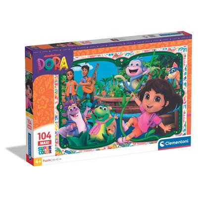 Clementoni Dora Super Color puzzel park maxi - 104 stukjes