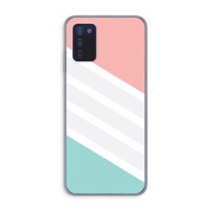 Strepen pastel: Samsung Galaxy A03s Transparant Hoesje