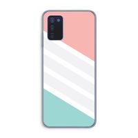 Strepen pastel: Samsung Galaxy A03s Transparant Hoesje