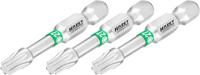 HAZET Bit 2223NSLG-T27/3 · 1/4 inch (6,3 mm) zeskant massief · Binnen-TORX®-profiel · 3-delig · SW T27
