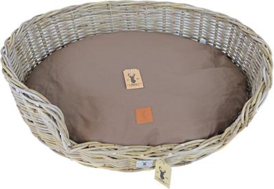 Boony Est 1941 ligkussen ovaal basic brown 90 cm - Gebr de boon