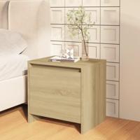 Nachtkastje 45x34x44,5 cm bewerkt hout sonoma eikenkleurig
