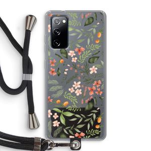 Sweet little flowers: Samsung Galaxy S20 FE / S20 FE 5G Transparant Hoesje met koord