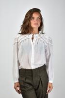 Marant Etoile blouse Christa HT0681FB-B3J04E white Marant Etoile blouse Christa HT0681FB-B3J04E white