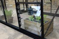 Tuinkas Louvreraam 6L Veiligheidsglas - Zwart - Hortus