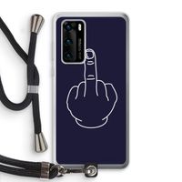 F**k U: Huawei P40 Transparant Hoesje met koord