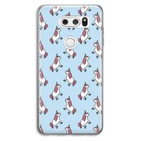 Eenhoorns overal: LG V30 Transparant Hoesje