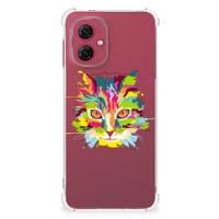 Motorola Moto G55 Stevig | Bumper Hoesje | Cat Color