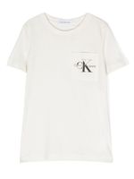 Calvin Klein Kids t-shirt à logo imprimé - Tons neutres