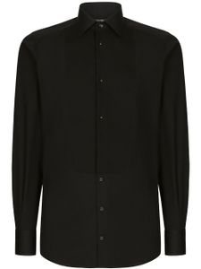 Dolce & Gabbana chemise de smoking en coton - Noir