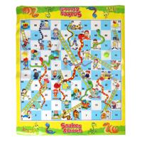 Snakes & Ludo Bordspel Dubbelzijdig Snakes & Ludo Bordspel Dubbelzijdig