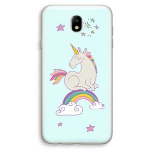 Regenboog eenhoorn: Samsung Galaxy J7 (2017) Transparant Hoesje