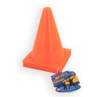 12x Sport/voetbal training pionnen oranje 20 cm