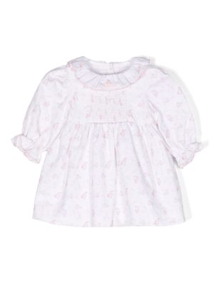 Patachou robe en coton à motif imprimé - Blanc