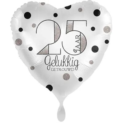 'Ballon 25 jaar gelukkig getrouwd' kopen? | FOR YOU GIFTS