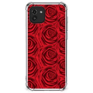 Samsung Galaxy A03 Case Red Roses