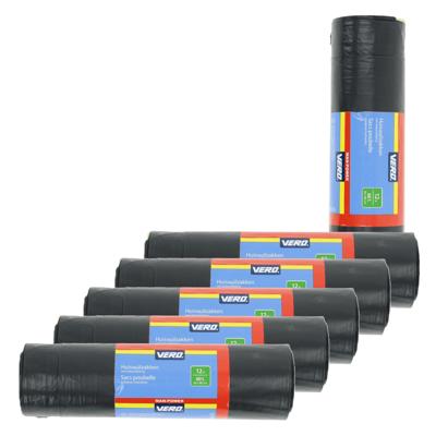 Vero Afvalzakken/vuilniszakken met trekband - 72x stuks - 60 liter - Extra sterk